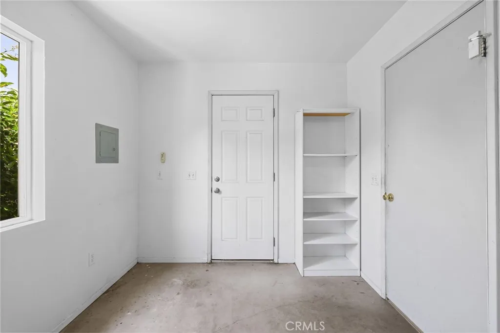 storage room attached to garage
