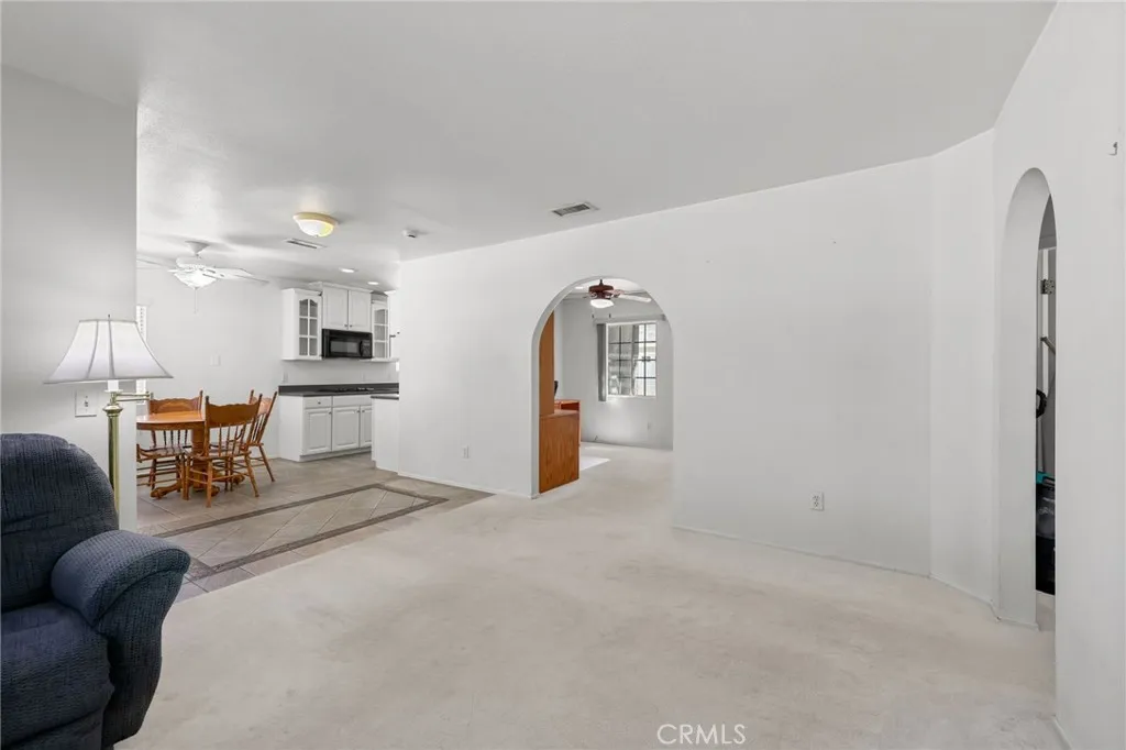living room facing kithcen