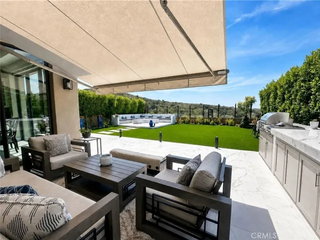 Outdoor has a retractable awning!