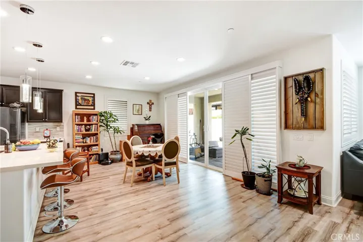 Kitchen and Dining from Living Area