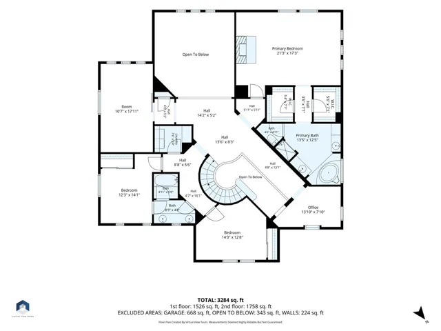 Floor plan upstairs