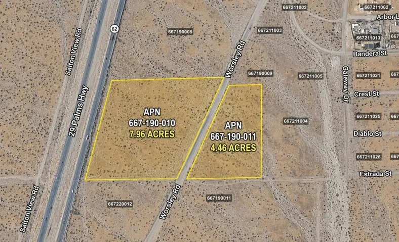 667-190-010 and 667-190-011 map