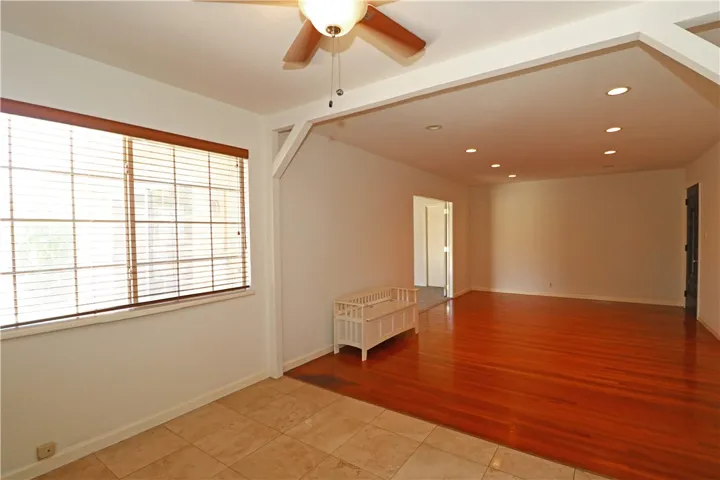 Dining area and family room.