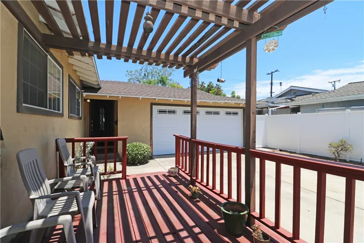 Front wood patio and deck 2.