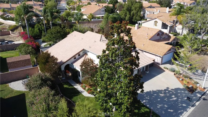 Aerial house view