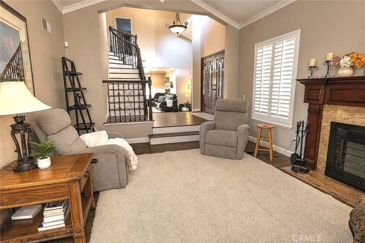 Formal living room infront of entry