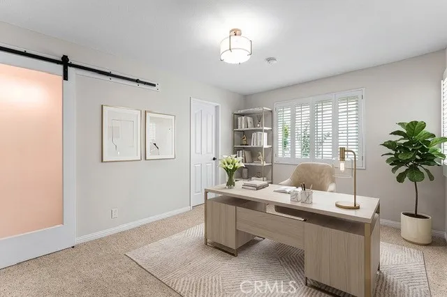 Virtually staged/Enhanced 2nd BR could be an office