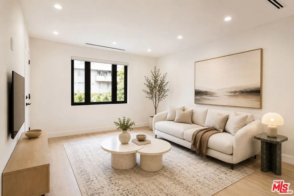 Virtually staged living room Virtually staged living room