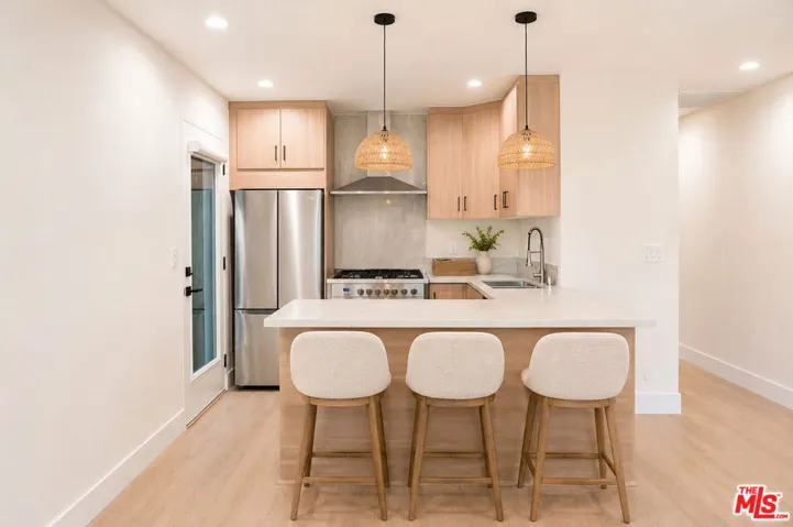 Virtually staged kitchen