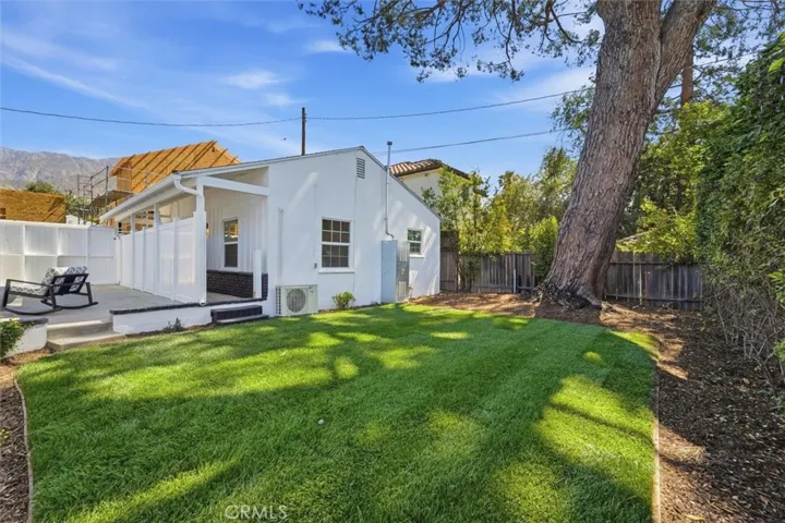 Backyard and guest house