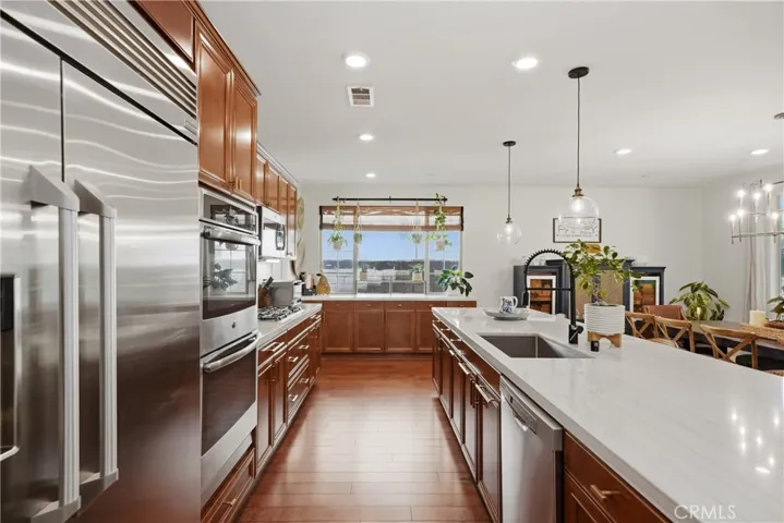Built-in refrigerator.