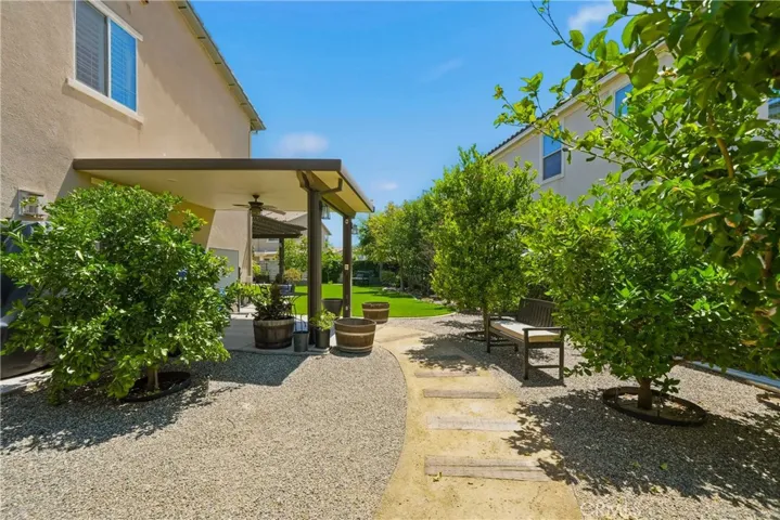 Backyard entrance from front of house.