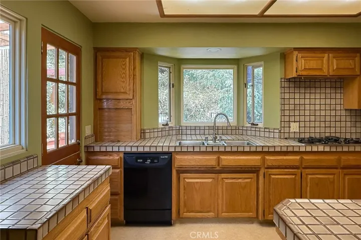 From pantry- door out to enclosed deck