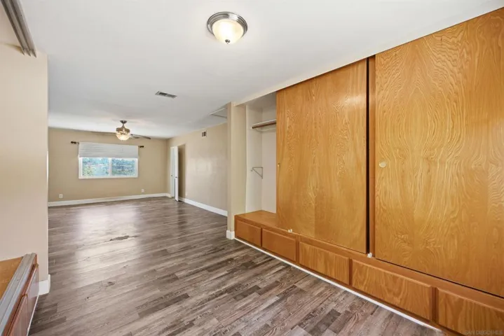 Plenty of closet space...