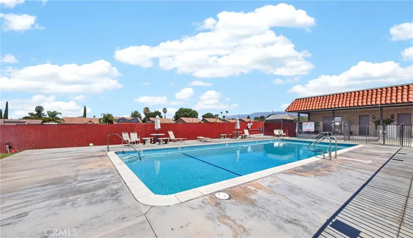 One of two sparkling pools.