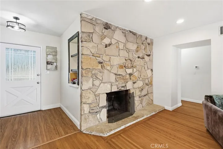 FIREPLACE & HALLWAY ENTRY