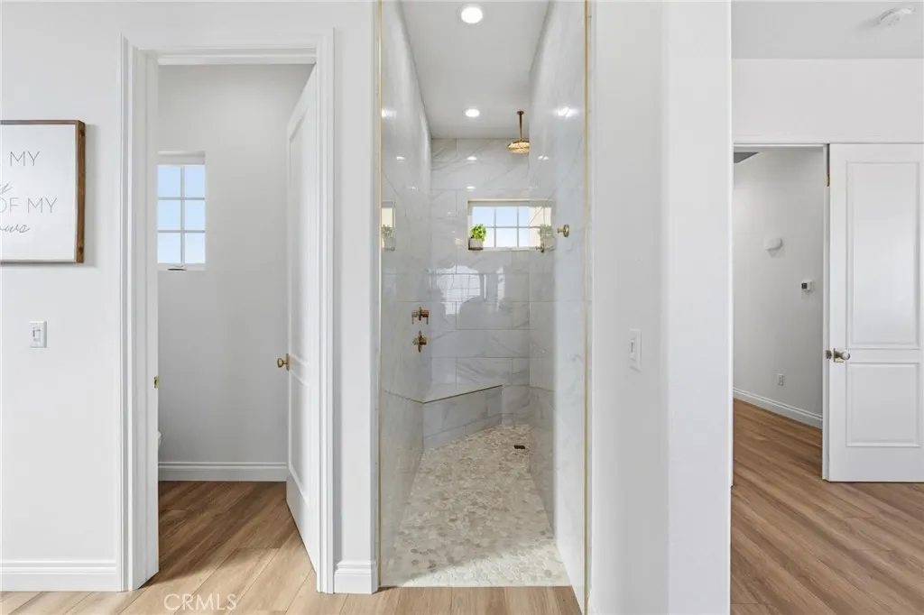 walk-in shower in primary bath