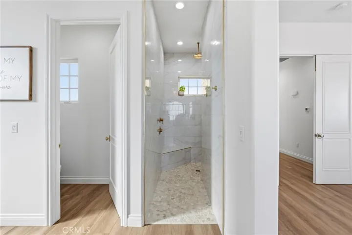 walk-in shower in primary bath