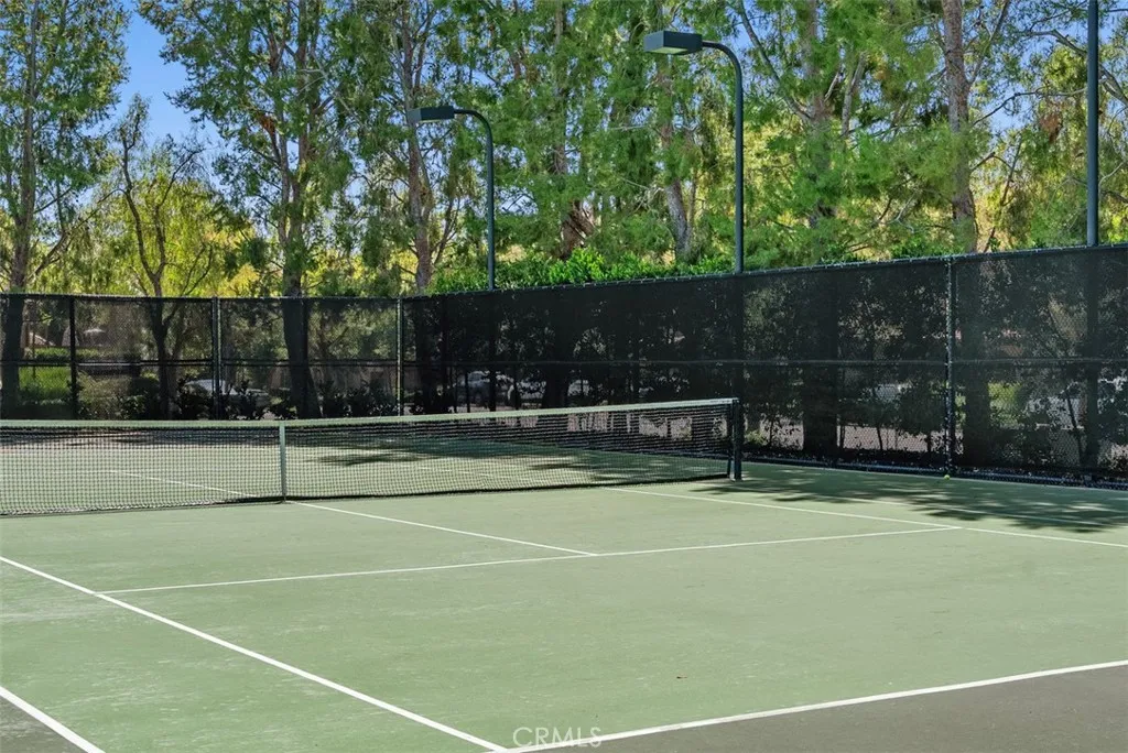 Tennis court across the street Tennis court across the street