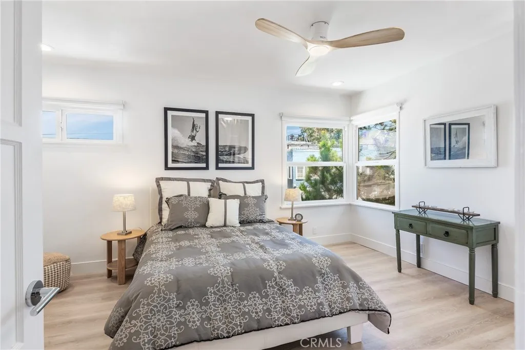 Bright and beautiful bedroom in the upper unit