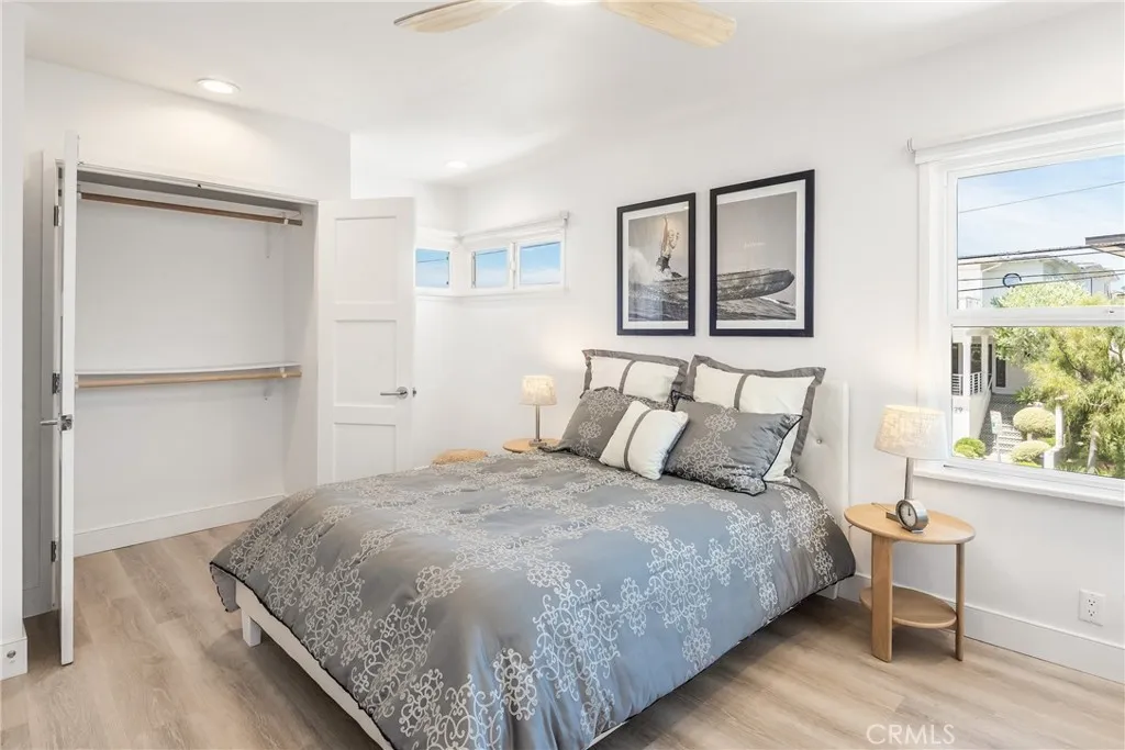 Bright and beautiful bedroom in the upper unit