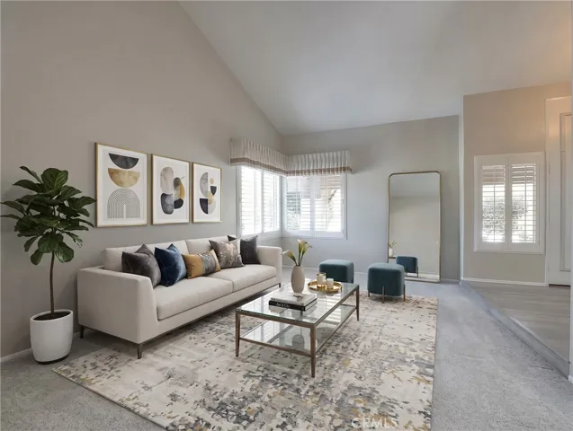 Formal Living Space VIrtually Staged