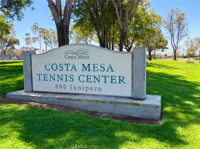 Close to Costa Mesa Tennis Center
