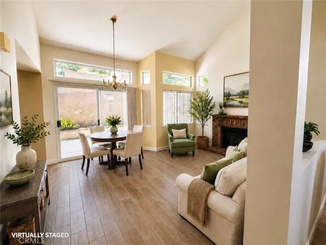 Dining Room with Fireplace
