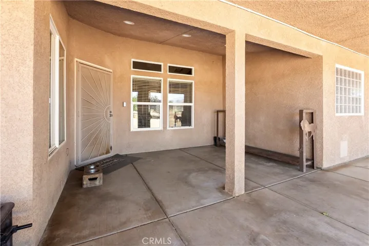 Large rear patio