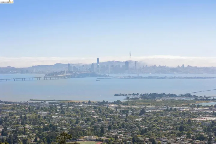 Panoramic water and city skyline