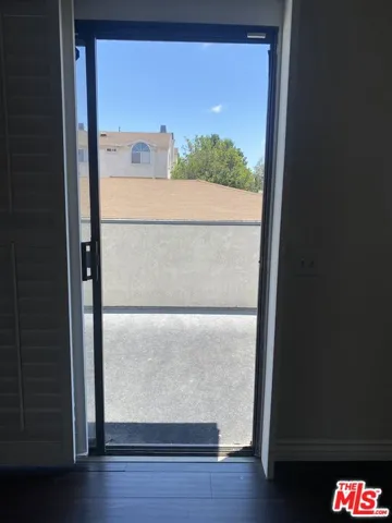 Sliding door to balcony