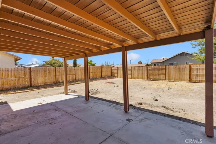 Back patio.