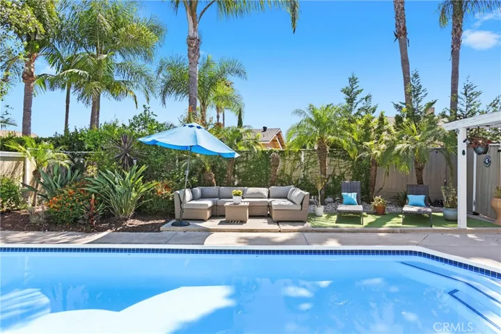 Swimming pool and lounging areas