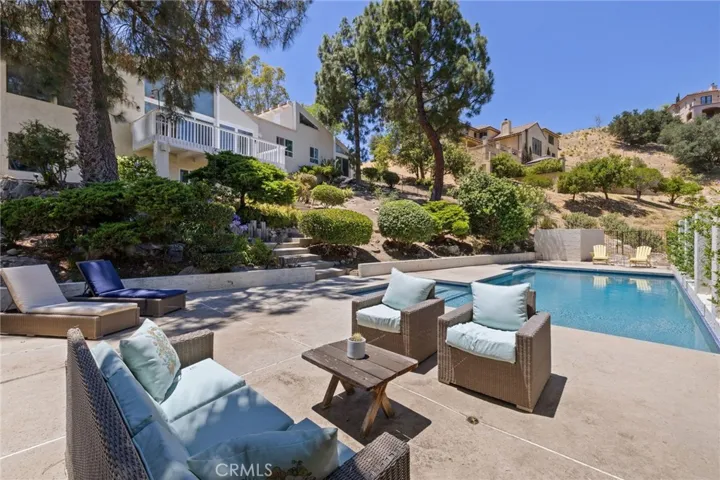 Pool and view of the house