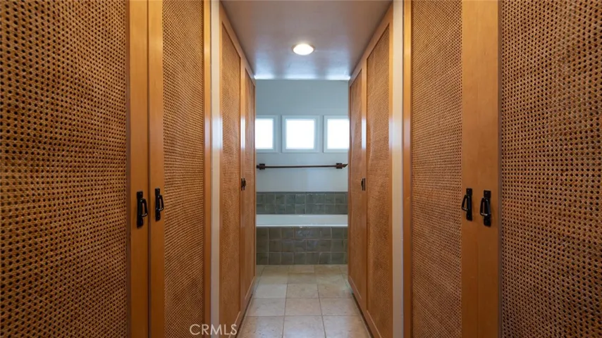 Master bedroom closets
