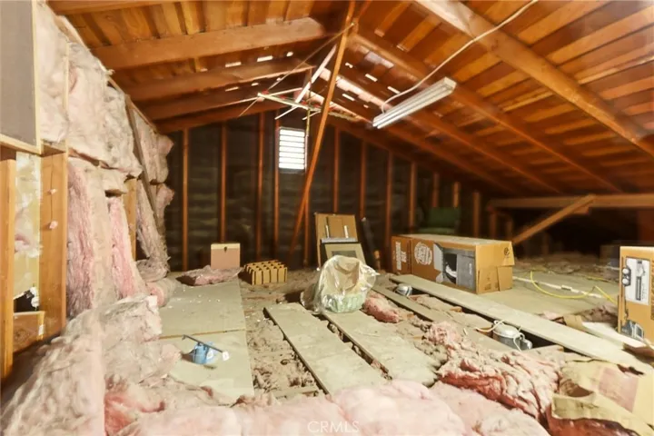 Unfinished Attic that one can stand in...great for storage or you can finish it out and make a loft