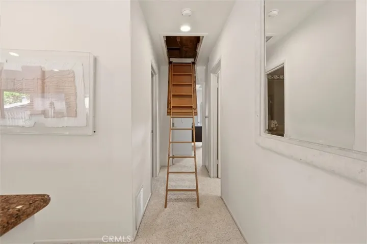 Entrance to unfinished attic