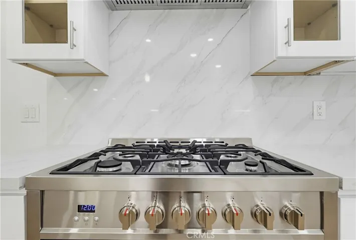 36" Professional Range with full backsplash