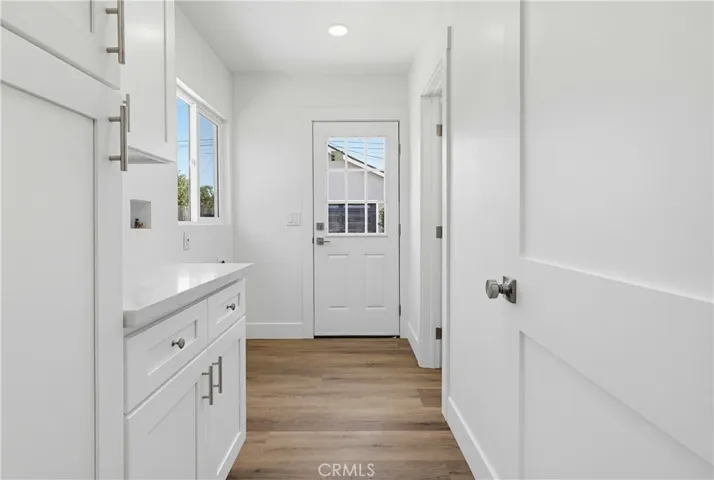 Indoor laundry with folding counter