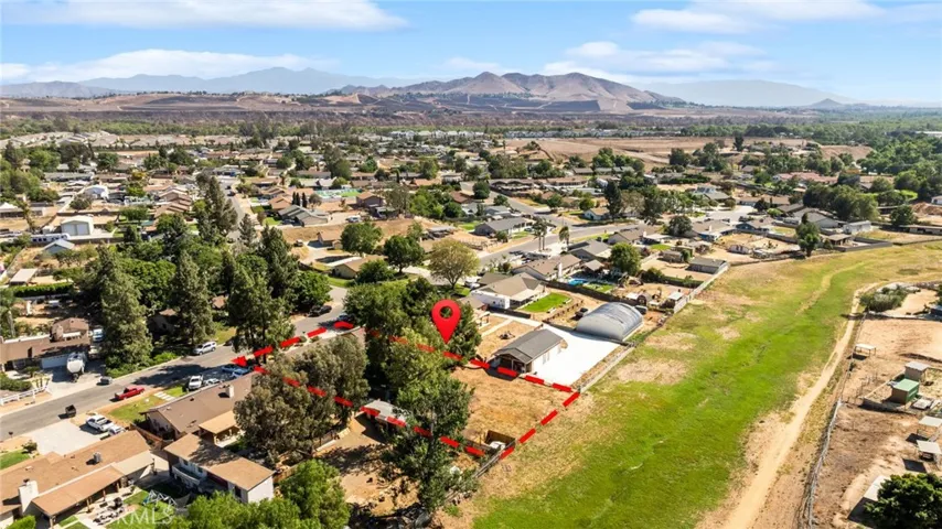 Pyrite Channel Behind the House