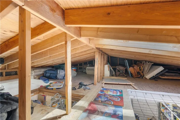 Almost 400sf of attic storage above the 2-car finished garage and 100 amp sub-panel.