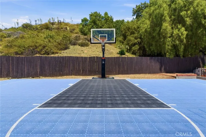 Backyard with Epic BB Court!