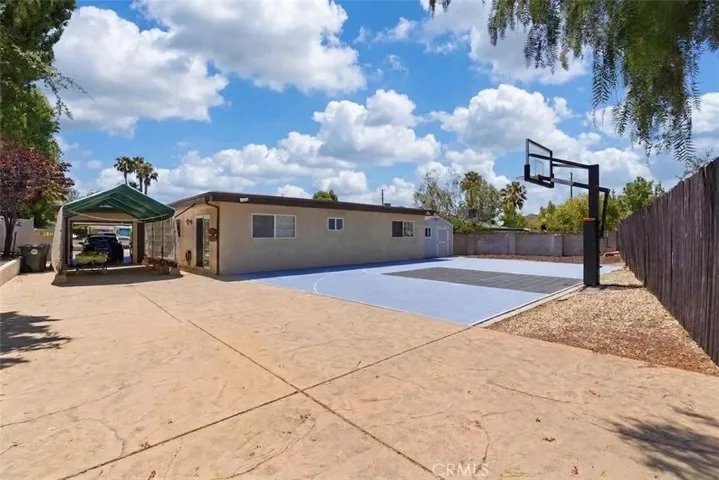 Backyard with Epic BB Court!