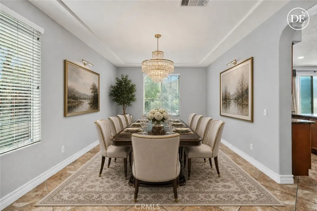 Formal Dining Room Digitally Enhanced