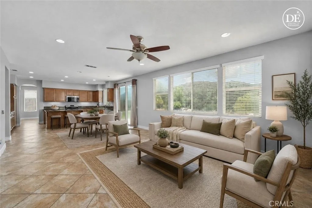 Family Room, breakfast area digitally enhanced