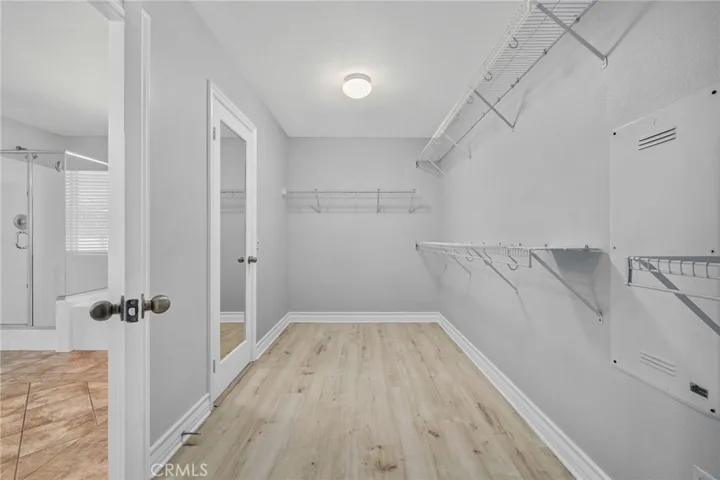Primary closet