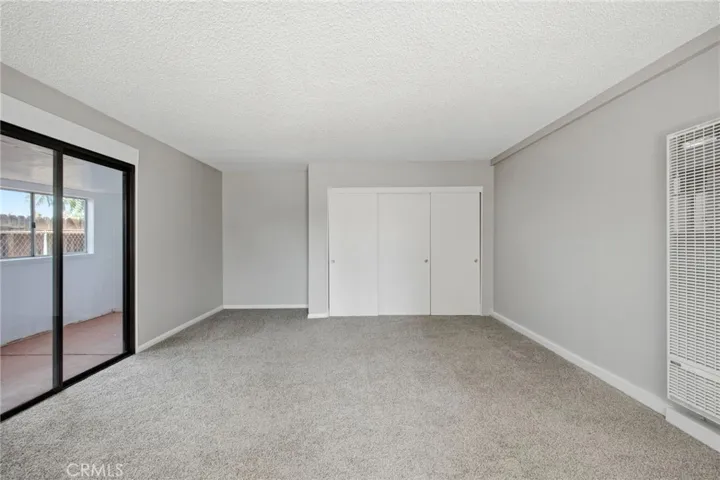 Cottage bedroom, view of the closet
