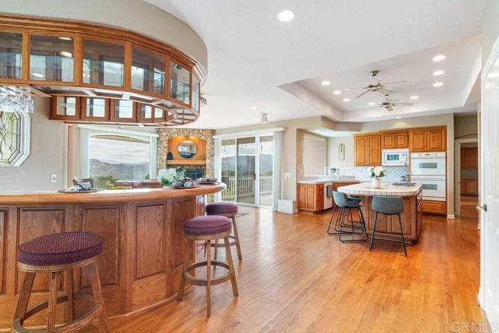 Beautiful Bar Between Family Room and Dining