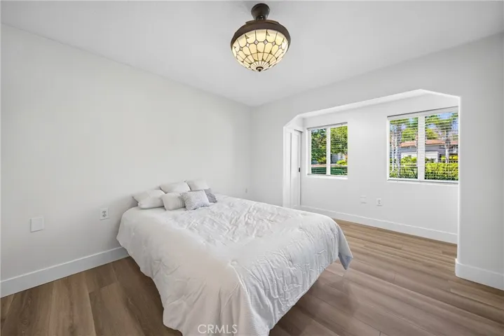downstairs bedroom with enclosed patio now living space