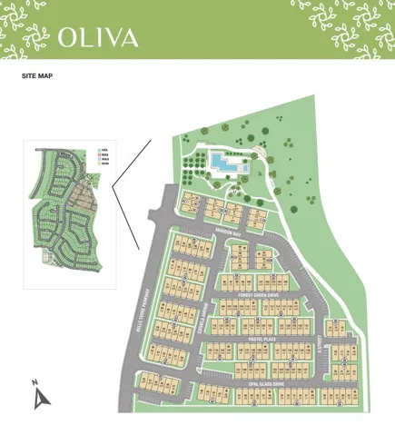 Oliva at Siena Site Map